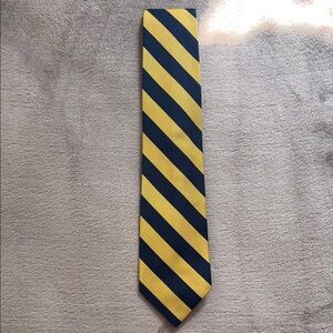 Jos. A. Bank Bold Yellow and Navy Striped Tie